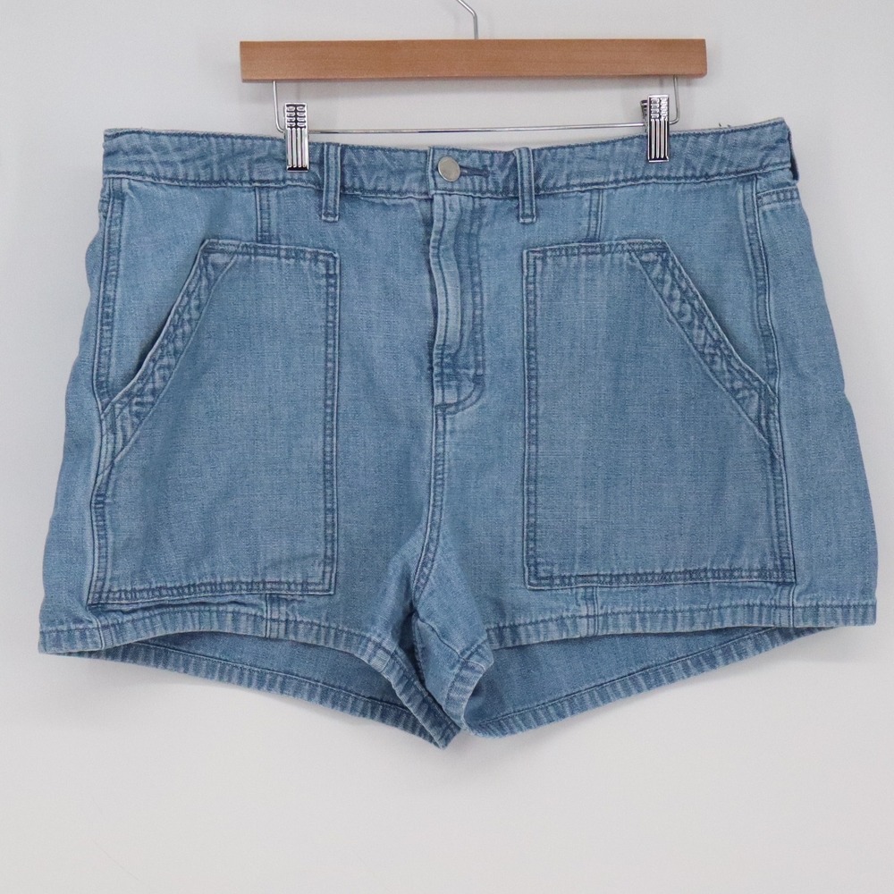 Universal Thread Utility Shorts Womens 18 High Rise Light Blue Denim Excellent